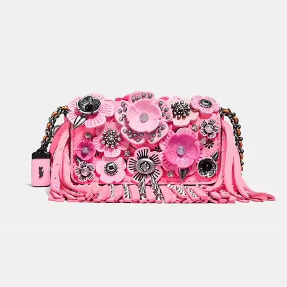 COACH 1941 Dinky Crossbody in Glovetanned Leather with Wild Tea Rose